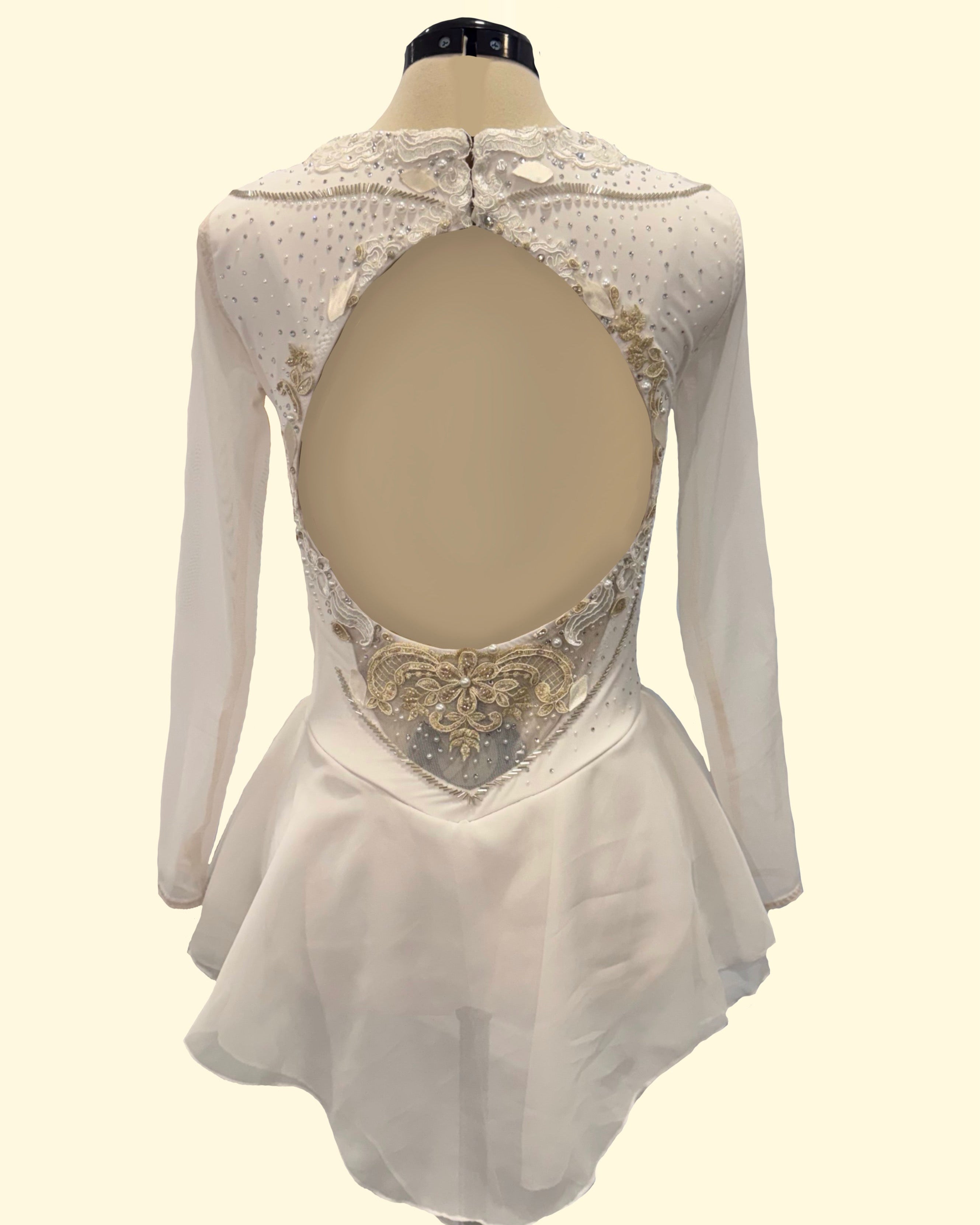 Silver Swan Skating Dress