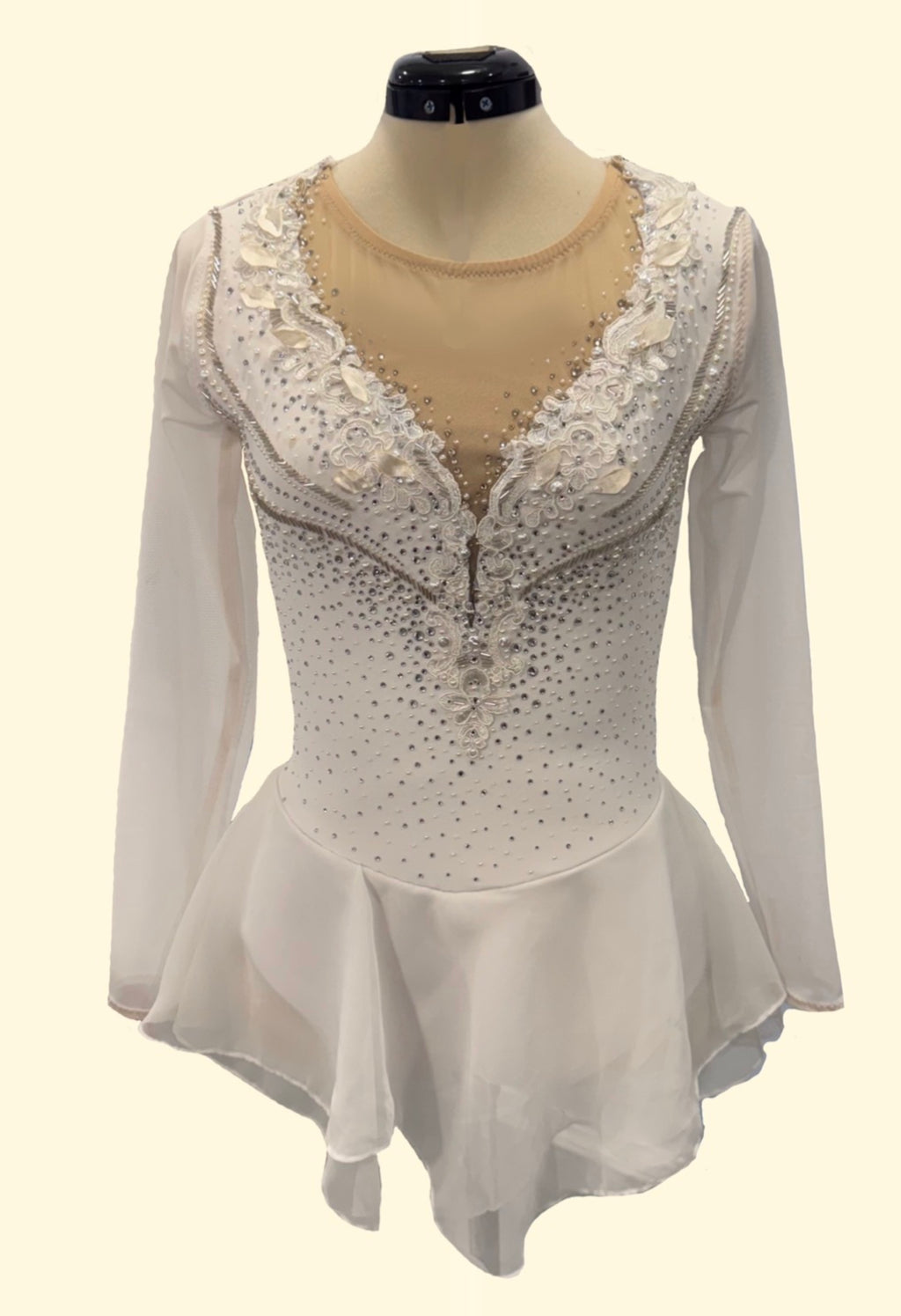 Silver Swan Skating Dress