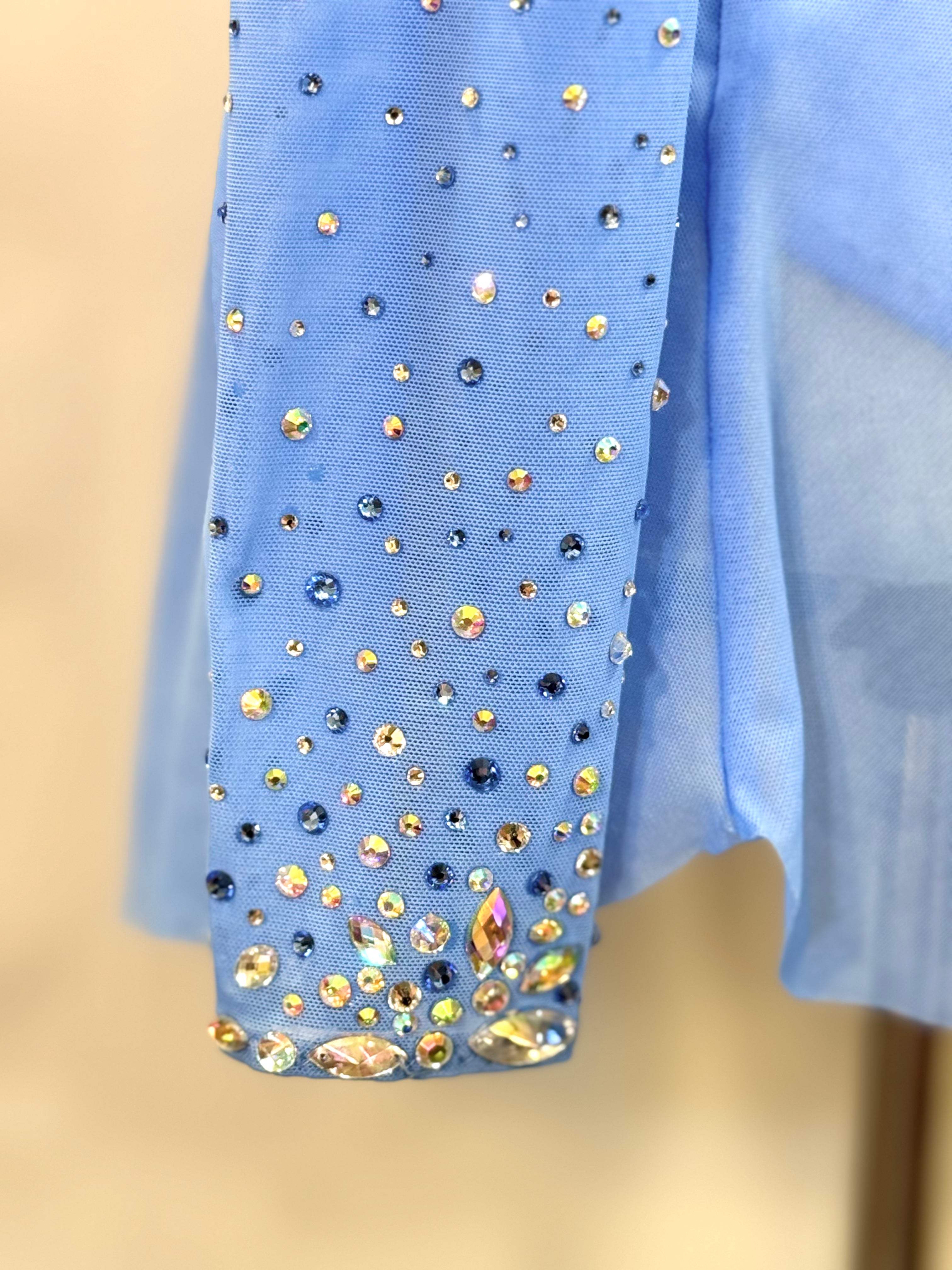 Blue Figure Skating Dress