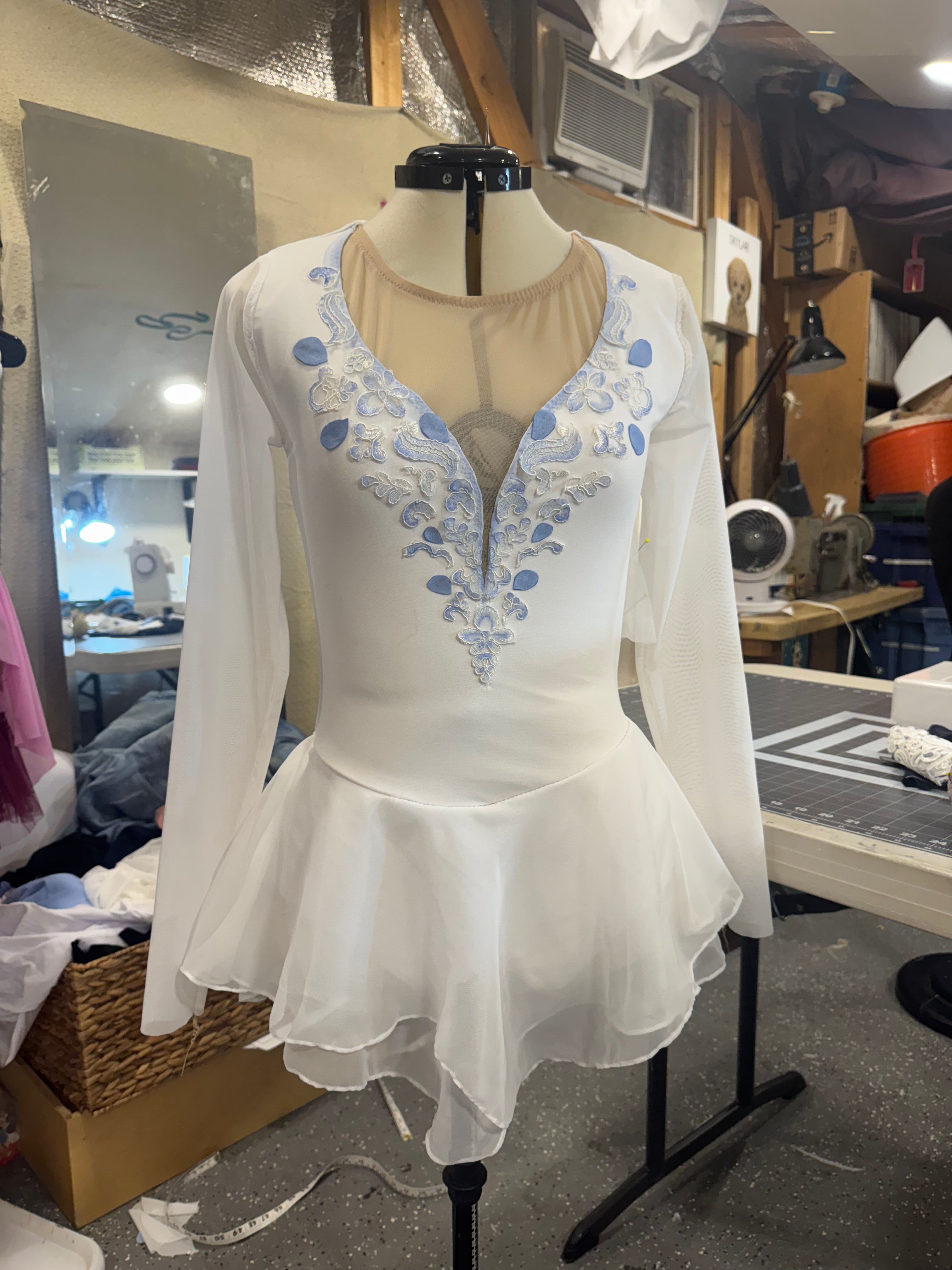 White Figure Skating Dress